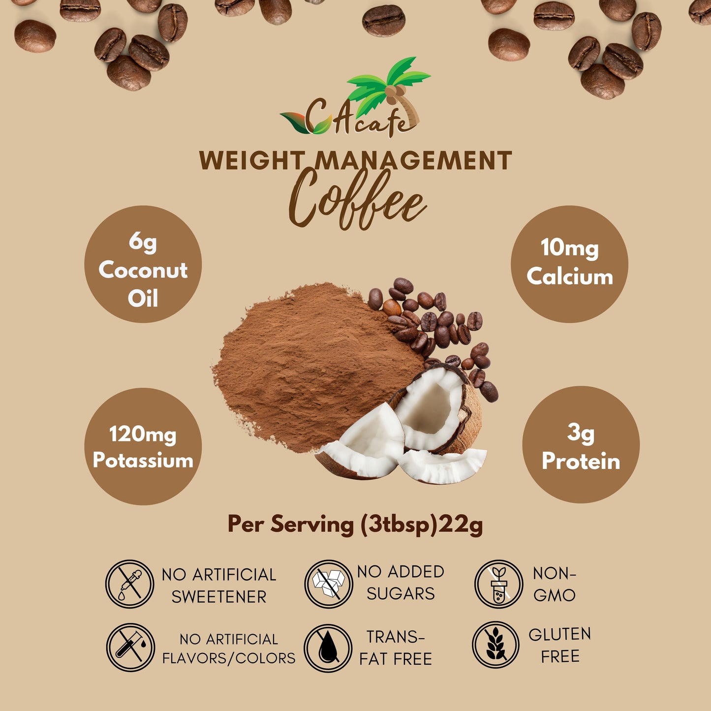 Coconut Weight Management Coffee | No Added Sugar