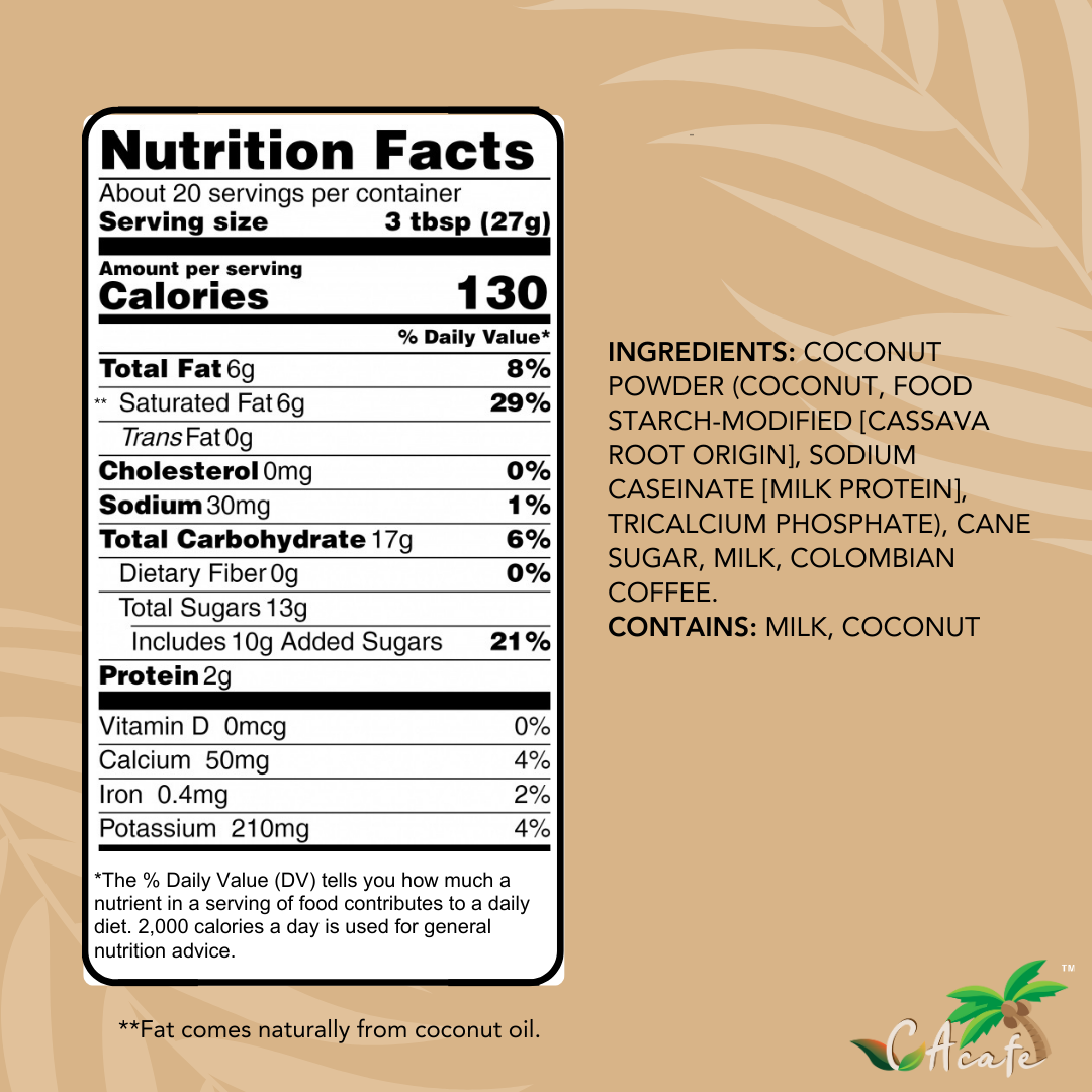 Coconut Coffee Reduced Sugar