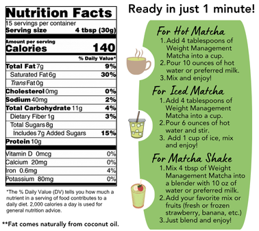Coconut Weight Management Matcha