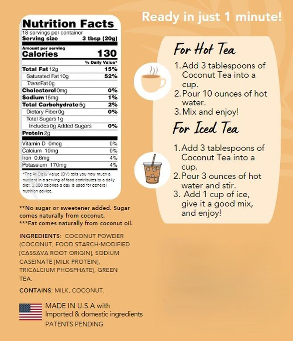 Coconut Milk Tea Unsweetened