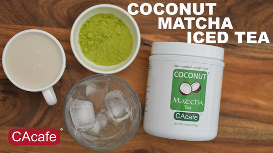 3 Steps to make Coconut Matcha Iced Tea