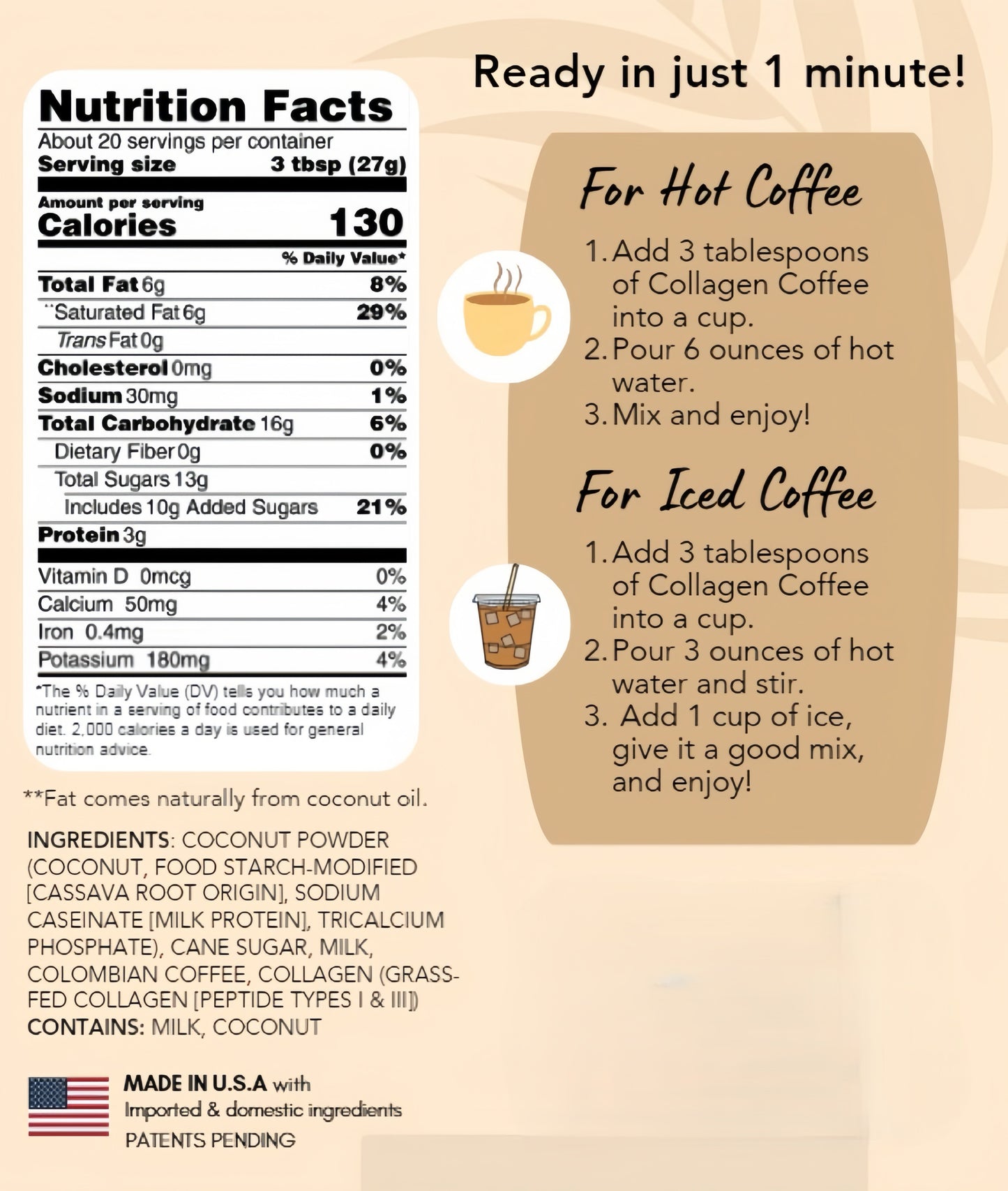 Coconut Collagen Coffee