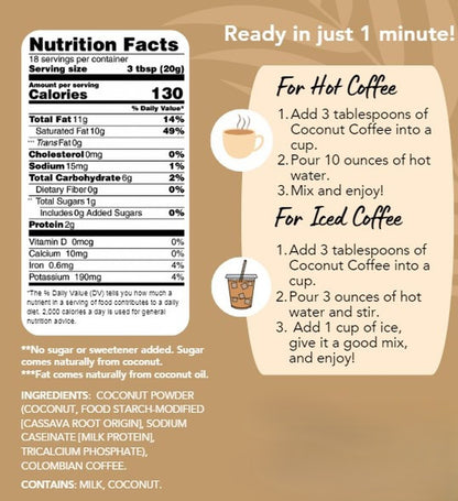 Coconut Coffee Unsweetened