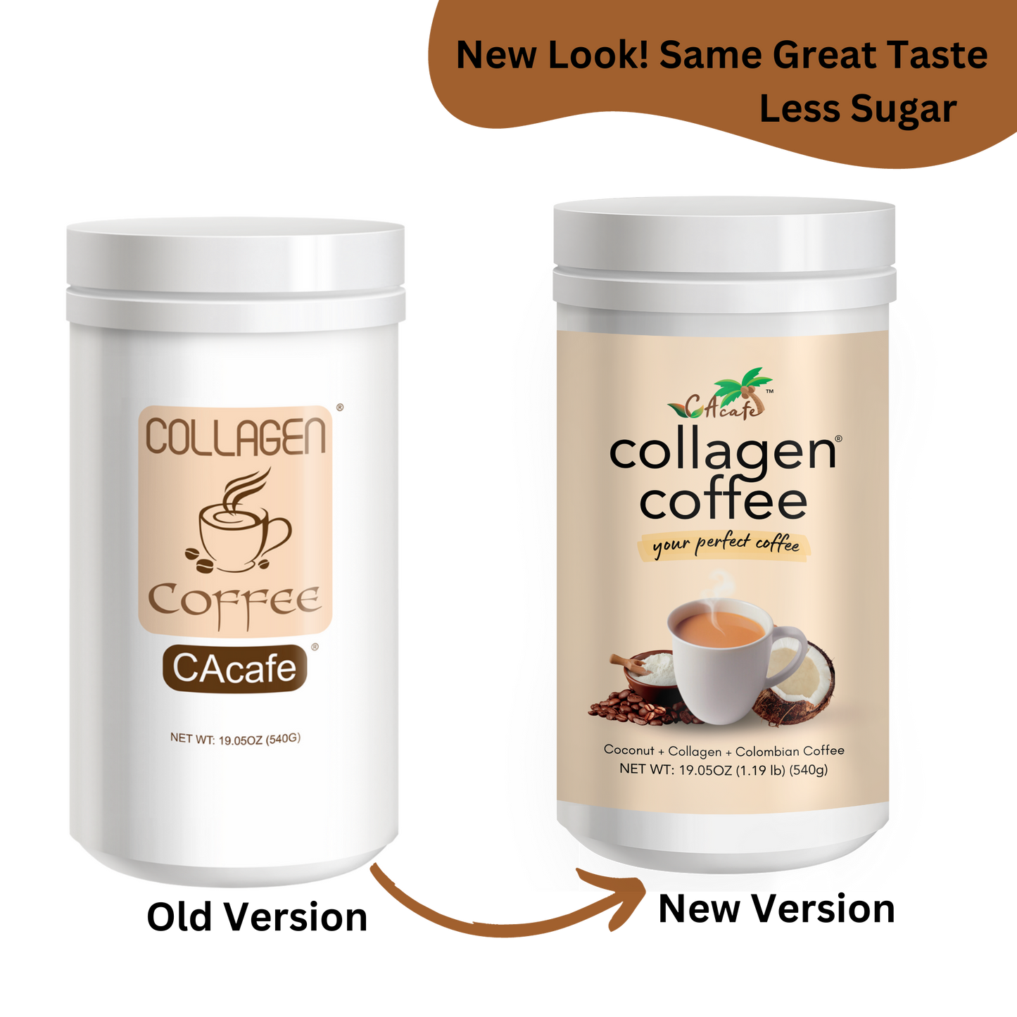 2 pack of Collagen Coffee (New Look)- 19.05oz each