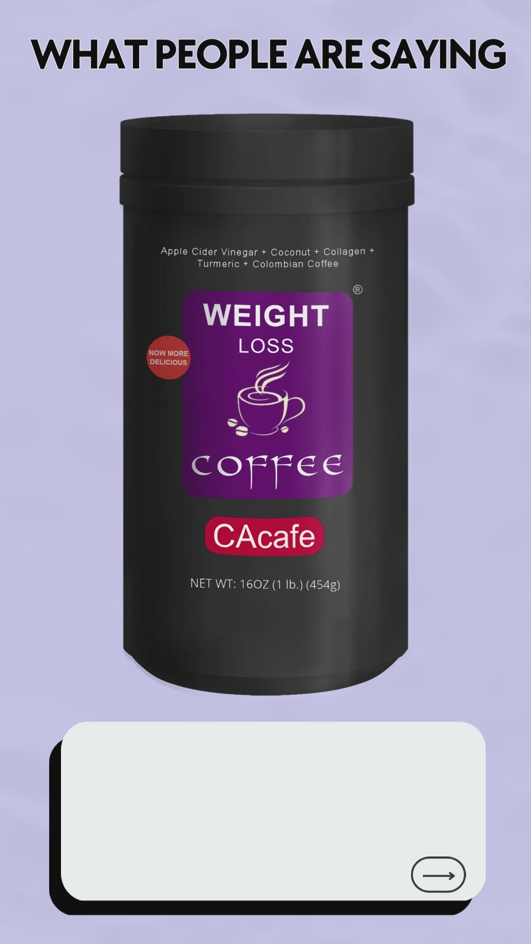 Apple Cider Vinegar Weight Loss Coffee 16oz (Now More Delicious!)