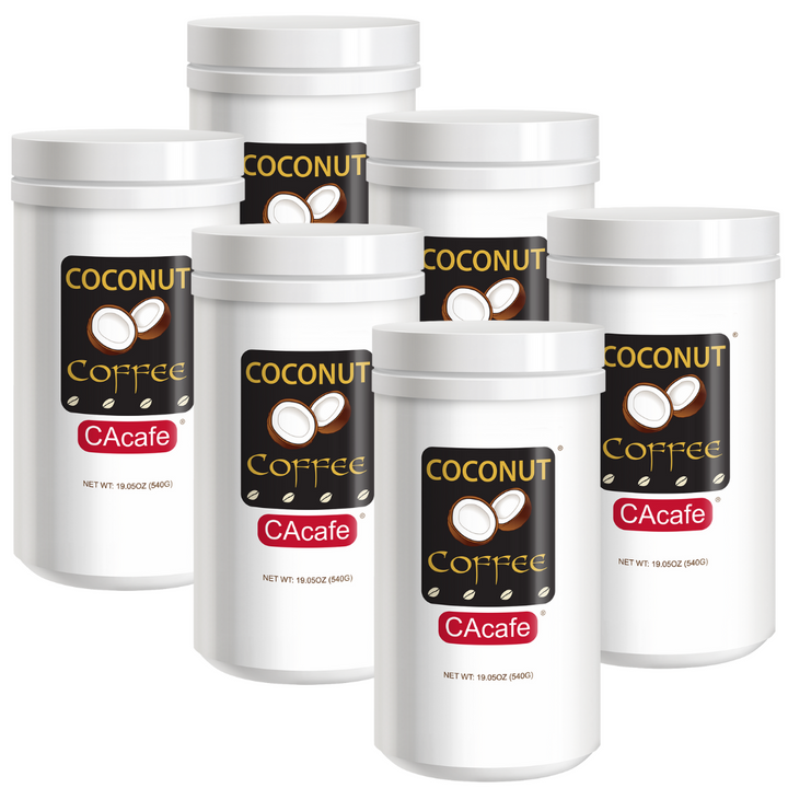 CAcafe Coconut Coffee 19.05oz (6-Pack)